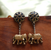 Gaja Leela Oxidized Earring