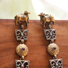 Nandi Oxidized Hanging Earring