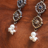 Multi Floral Long Earring