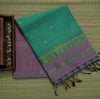Maheswari Silk Cotton | Pure handloom saree |  Star Butta Small Border Onion Pink and green