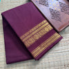 Handwoven Kanchi Cotton|Body Plain|Deep Maroon
