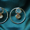 Gold Stone hoop
