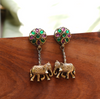 Gaja Leela Oxidized Earring