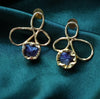 Violet petal stud