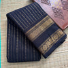 Handwoven Kanchi Cotton|Vairoosi Black