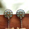 Gaja Leela Oxidized Earring