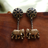 Gaja Leela Oxidized Earring