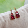 Ruby pink Drop Earring