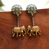 Gaja Leela Oxidized Earring