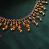 Antique leaf drop necklace