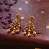 Antique leaf drop necklace