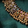 Antique Ruby and green heavy necklace