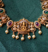 Mayura Lakshmi Necklace with Ruby and Emerald