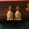 Floral Mayuri Jhumka Ruby Red