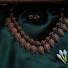 Antique Puffed manga maala with earring