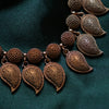 Antique Puffed manga maala with earring