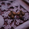 Antique Puffed manga maala with earring