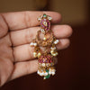 Layered Kemp stone jhumka