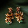 Layered Kemp stone jhumka