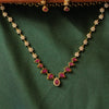 Ruby Necklace with floral stone
