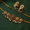 Premium kemp choker with pearl with earring