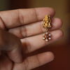 Simple lakshmi necklace with stones