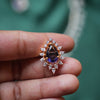 AD necklace with purple