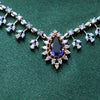 AD necklace with purple