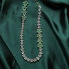 AD stone half  floral emerald necklace