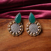 Oxidized Eardrop Stud