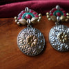 Chakra Oxidized earring
