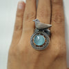 Chidiya Halo Ring Oxidized