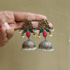 Gulab Oxidised Jhumka