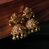 Antique gold Kudam Jhumka GUL-036 - gulnoorbymalavika