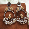 Chidiya Hoop Oxidized earring - gulnoorbymalavika