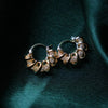 Crystal gold hoop earring GUL-050 - gulnoorbymalavika