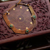 Green Chain Choker Necklace GUL-065 - gulnoorbymalavika