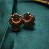 Green Peacock Necklace with Earring GUL-054 - gulnoorbymalavika
