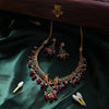 Haathi Polki replica with earring GUL-75 - gulnoorbymalavika