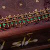 Maroon floral Choker with earring GUL-073 - gulnoorbymalavika
