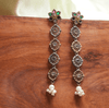 Multi Floral Long Earring - gulnoorbymalavika