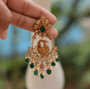 Peacock Chandbali - gulnoorbymalavika