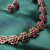 Pink Garden Necklace with Earring GUL-058 - gulnoorbymalavika