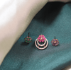 Rani Trio Phool Studs - gulnoorbymalavika