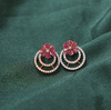Rani Trio Phool Studs - gulnoorbymalavika