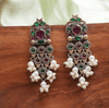 Ratnavali Oxidized Earring - gulnoorbymalavika