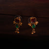 Red Floral Choker with earring GUL-072 - gulnoorbymalavika