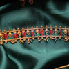 Red Nagapadam Necklace with Earring GUL-074 - gulnoorbymalavika