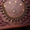 Ruby and green Thaali Necklace with Earring GUL-057 - gulnoorbymalavika