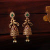 Small bell Mayuri Jhumka with stone GUL-032 - gulnoorbymalavika